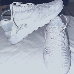 Nike Air Huarache Run Ultra Pure White Platnium (833292-100) Sz 8.5